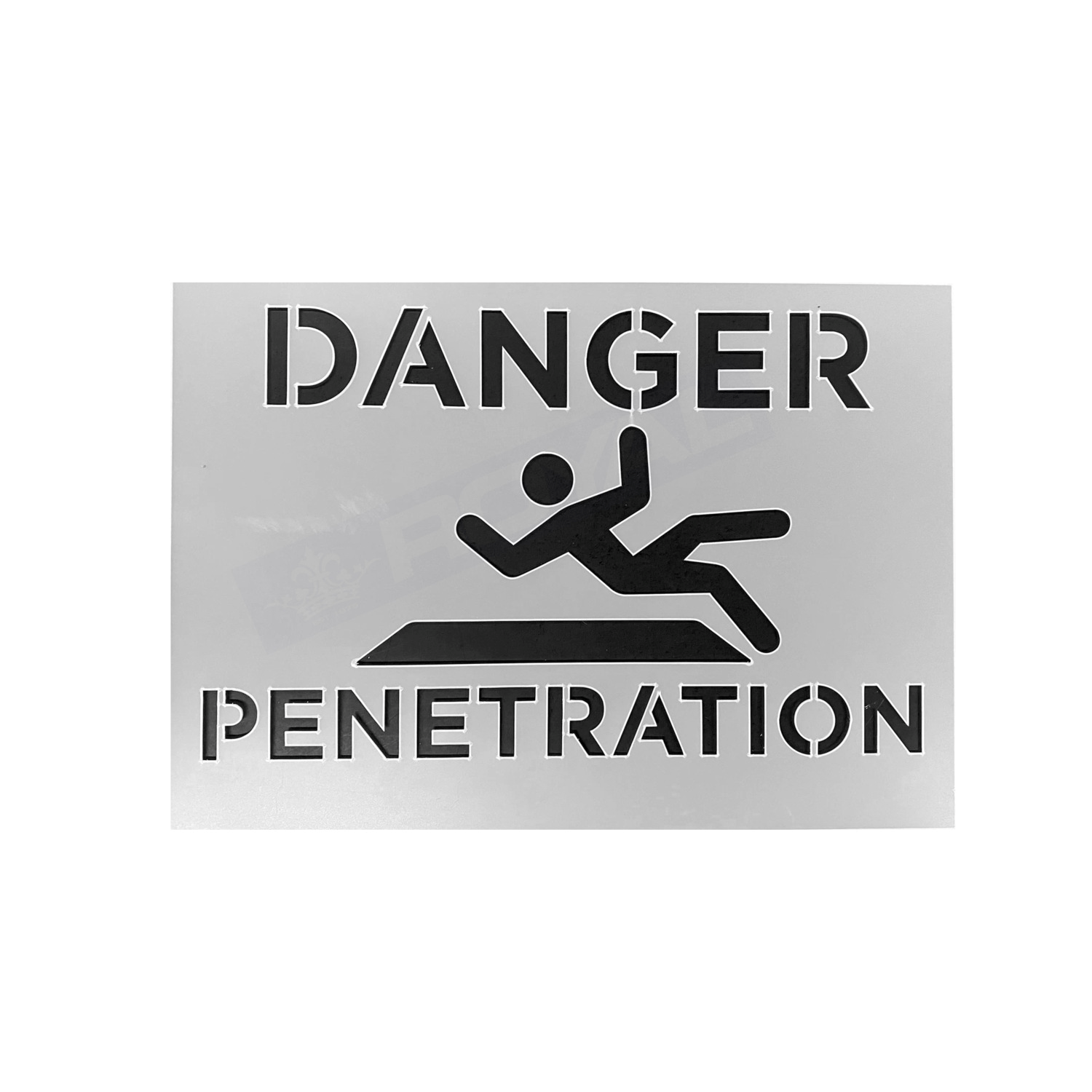 Danger Penetration Stencil 400mmx300mm