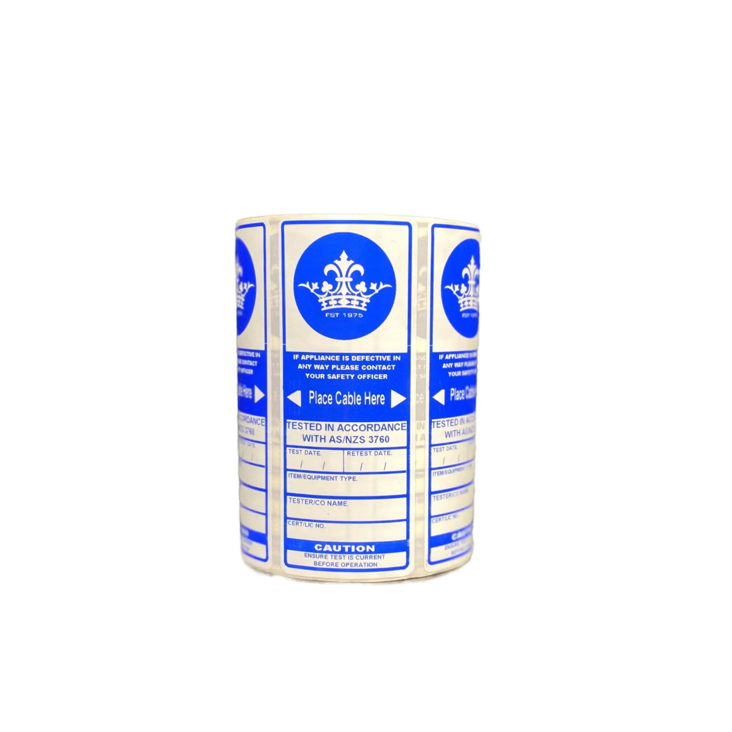 Electrical Test Tags Standard Laminated