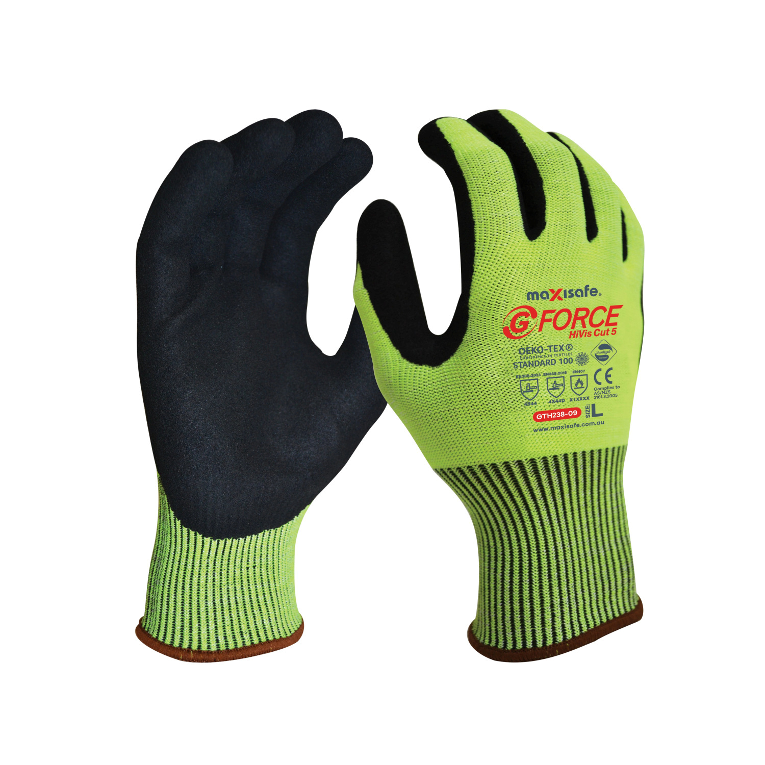 maxisafe G-Force HiVis Nitrile Coated Glove