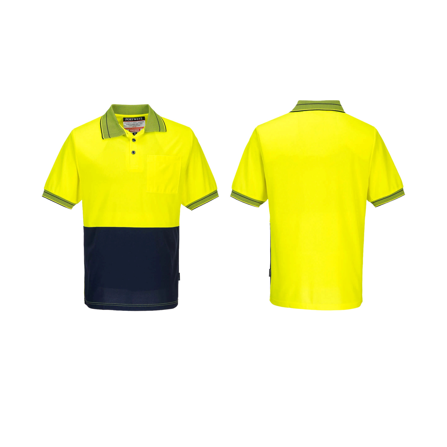 Port West Hi Vis Short Sleeve Day Polo Shirt