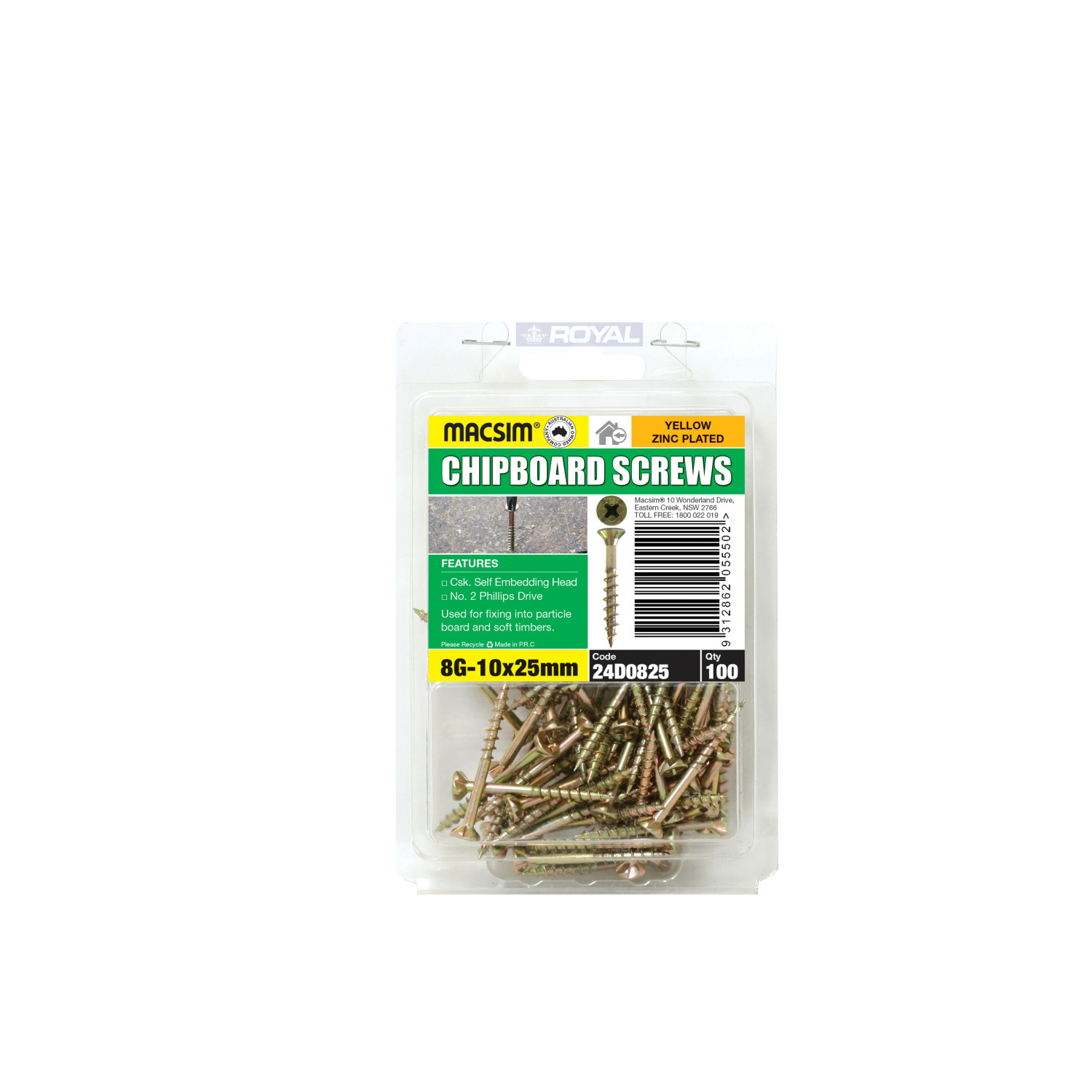 MACSIM Chipboard Screws
