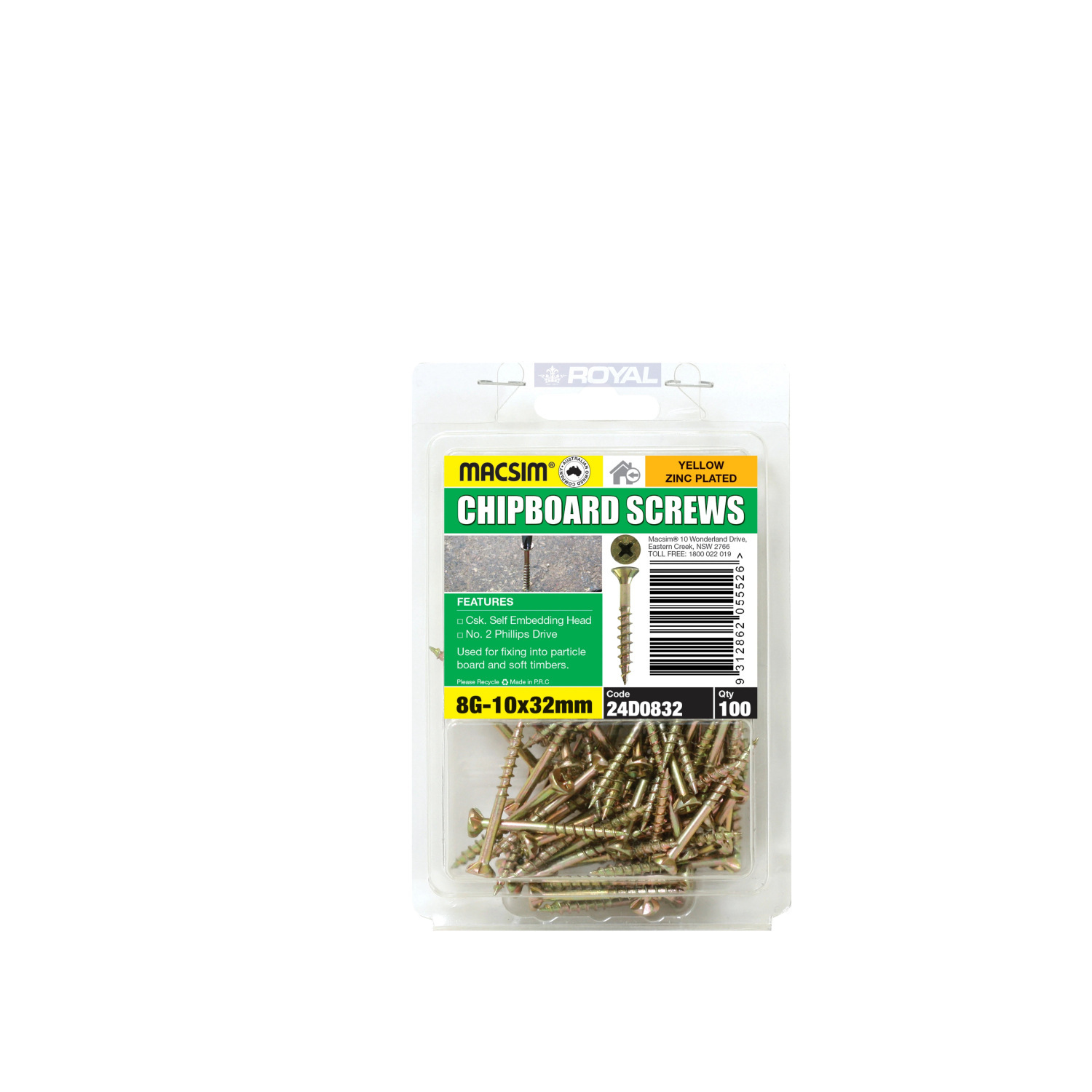 MACSIM Chipboard Screws