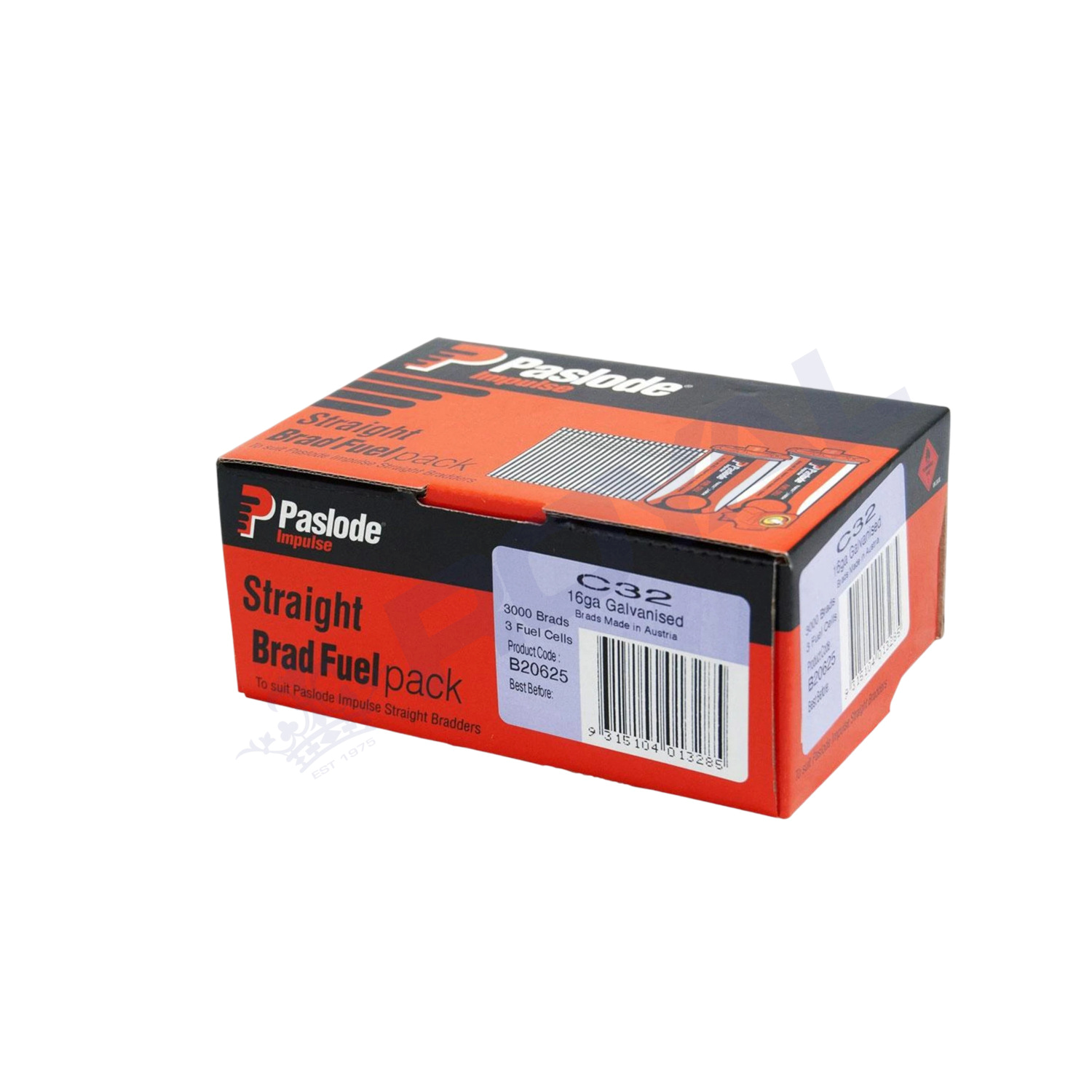 Paslode 32mm 16 Gauge Galvanised Brad Nails with Fuel 3000 Pack