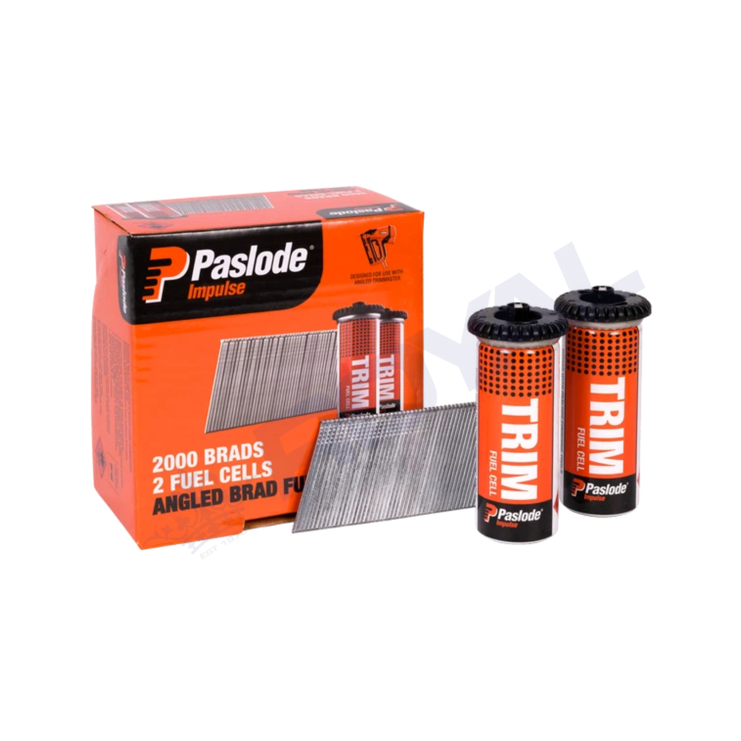 Paslode 38mm 14 Gauge Galvanised Brad Nails with Fuel 2000 Pack