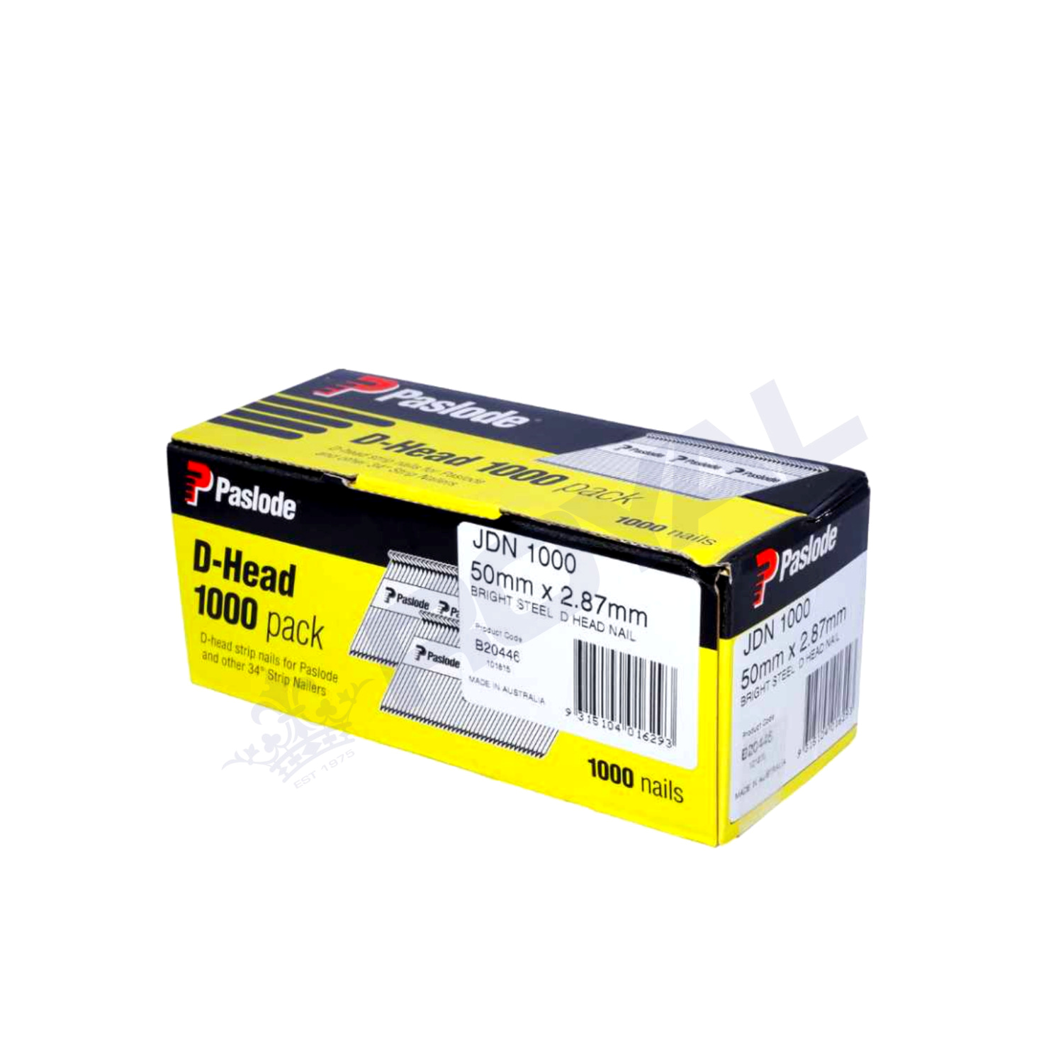 Paslode 50mm x 2.87mm Bright D Head Framing Nails 1000 pack