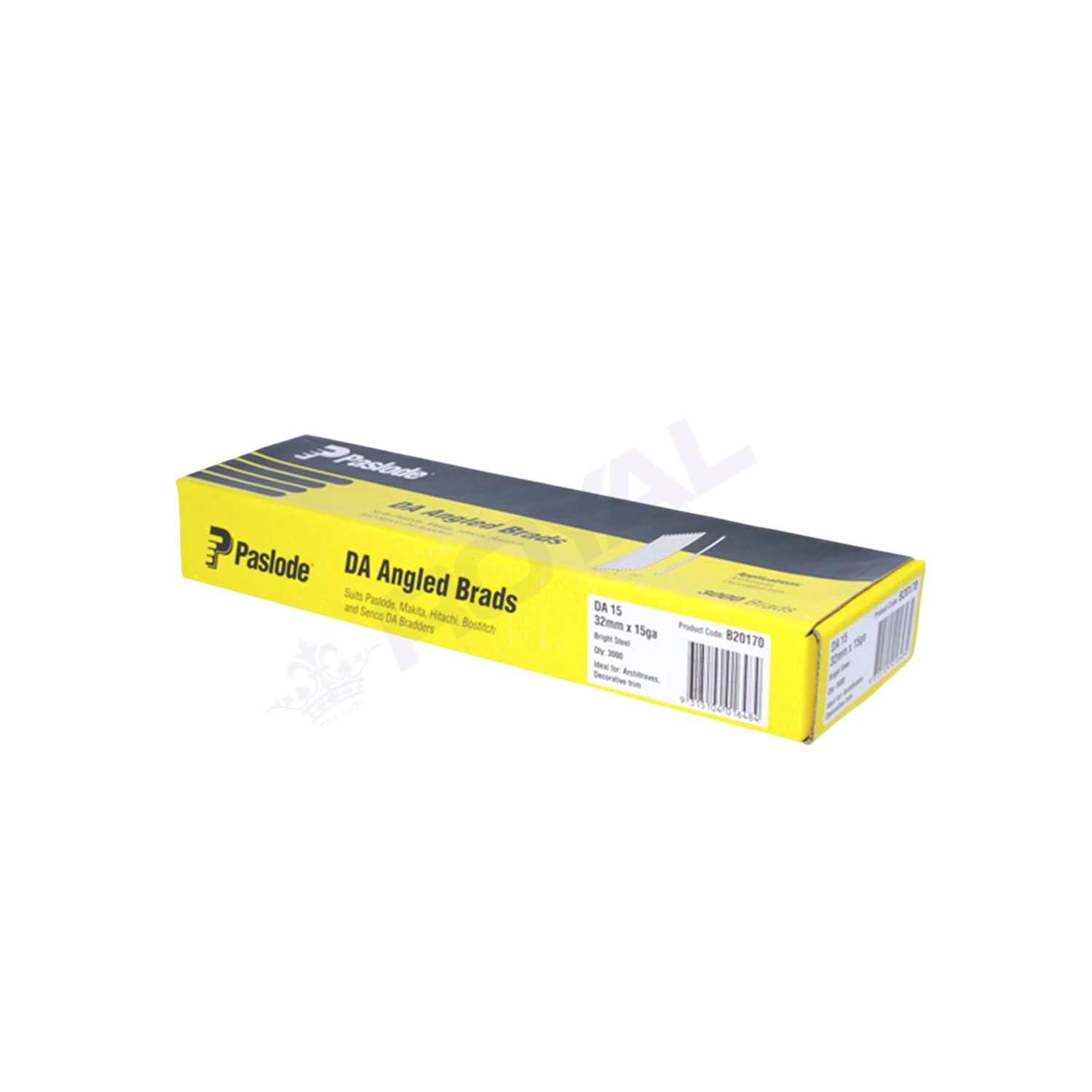Paslode DA15 32mm 15 Gauge Bright Angled Brad Nails