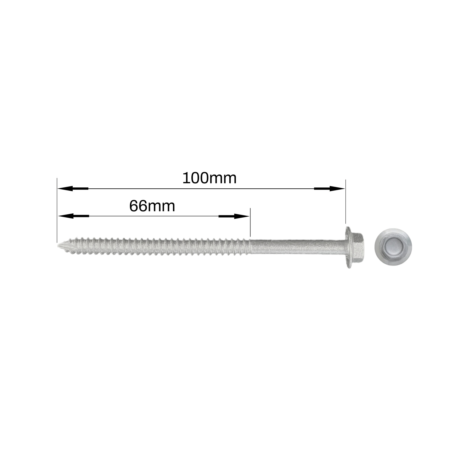 ROYAL Type 17 Screw Hex Head 14G–10 x 100mm