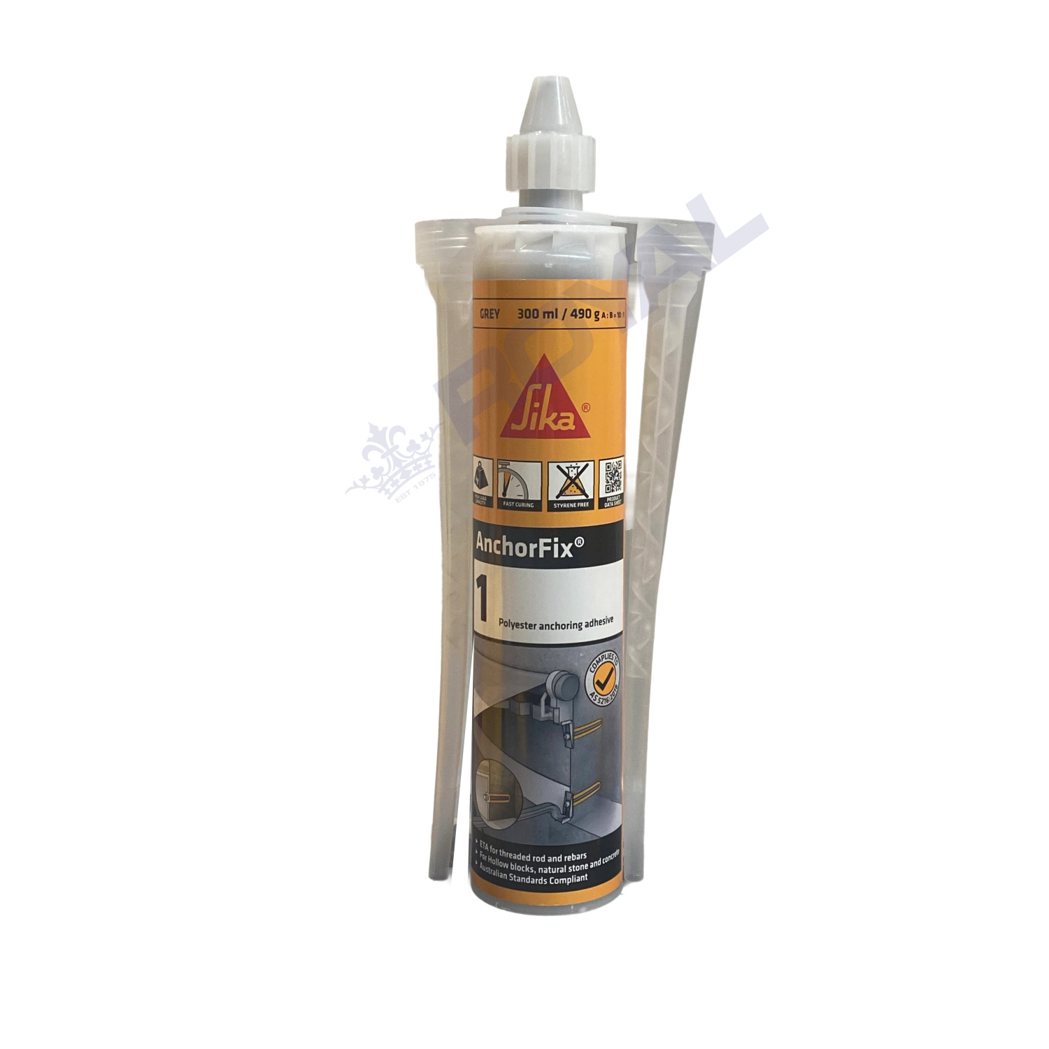 Sika Concrete Grey Anchorfix 1 Adhesive 300ml