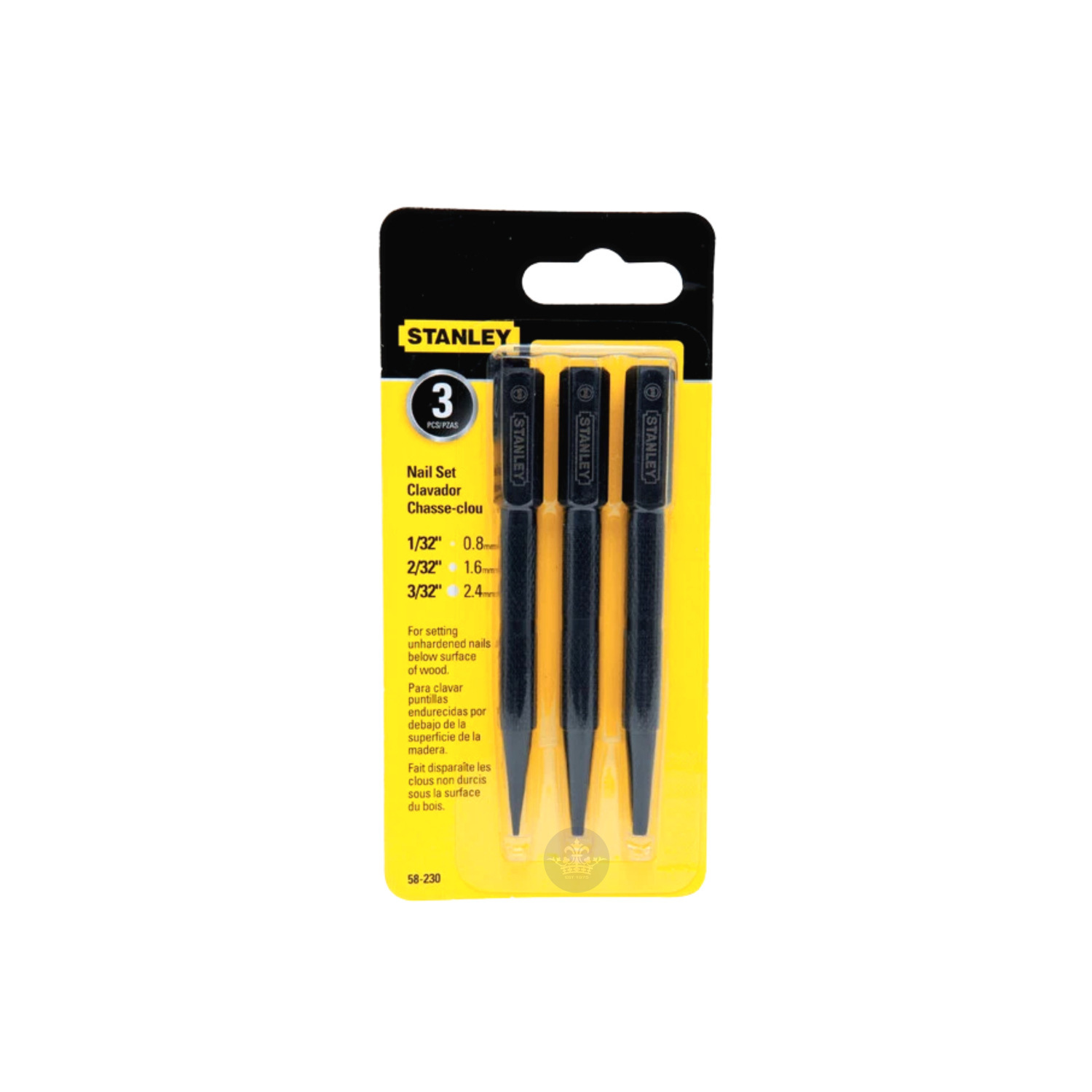 Stanley Nail Punch Set Square Head