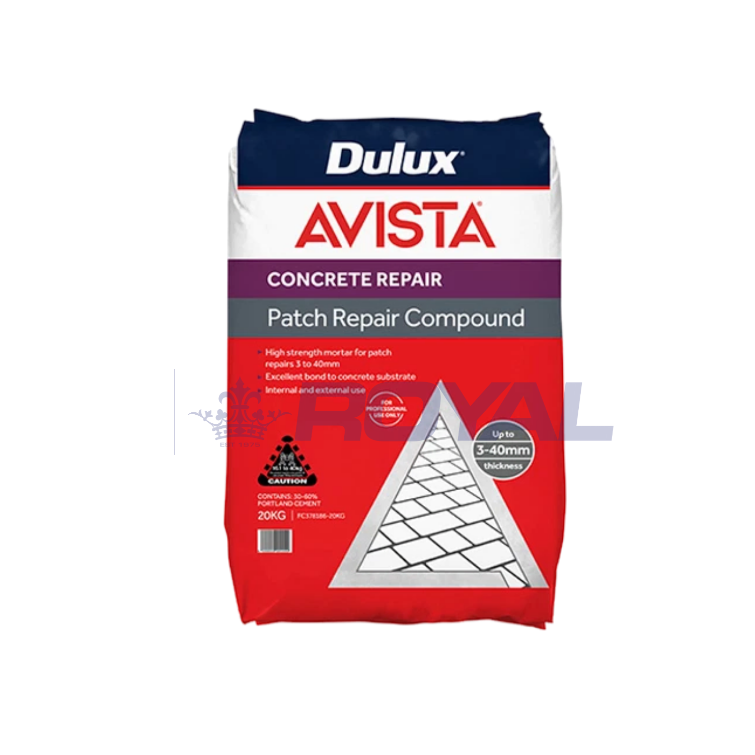 Dulux Avista Patch Repair 3 - 40mm 20kg