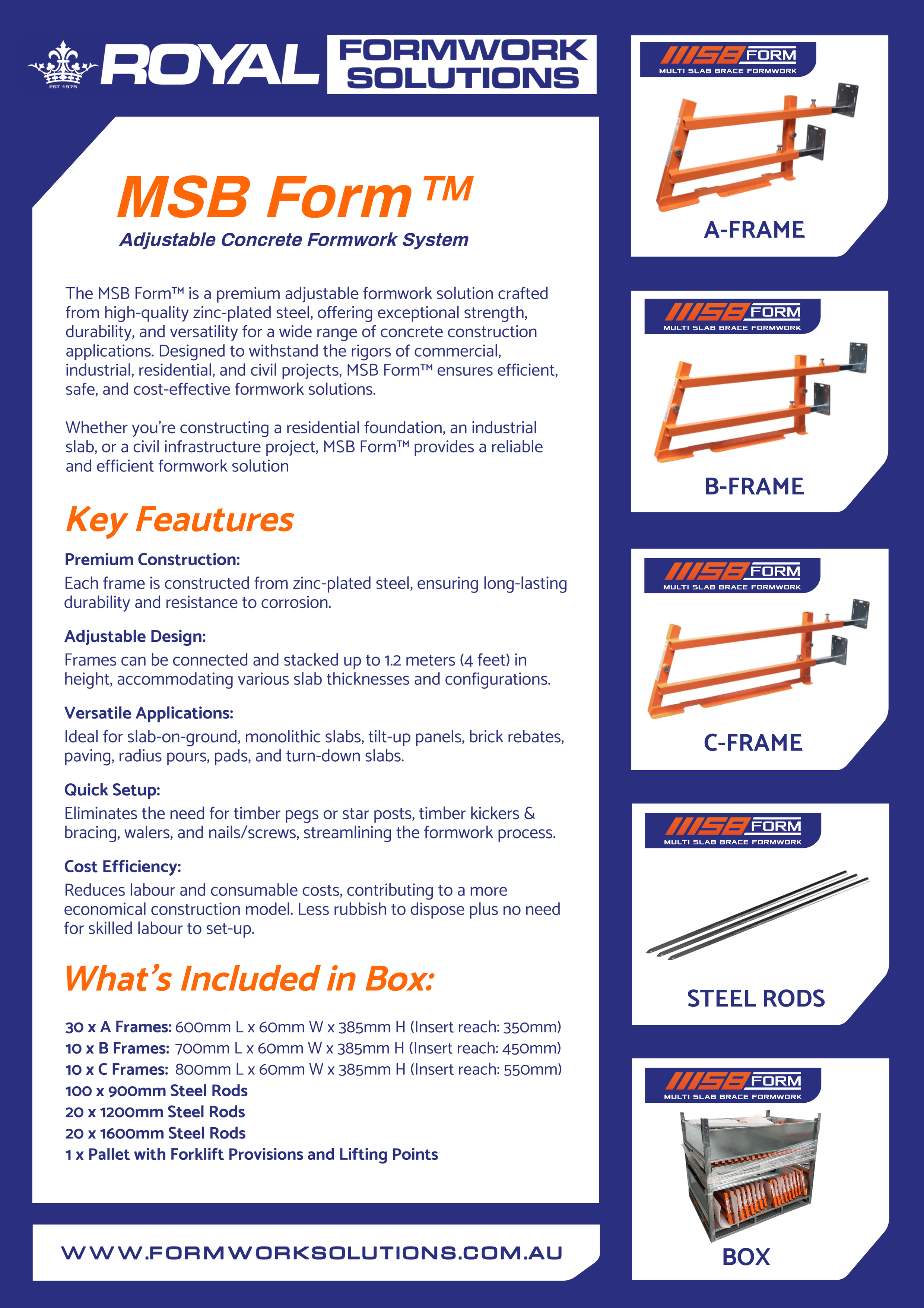 MSB Box of ABC Brackets with Pegs