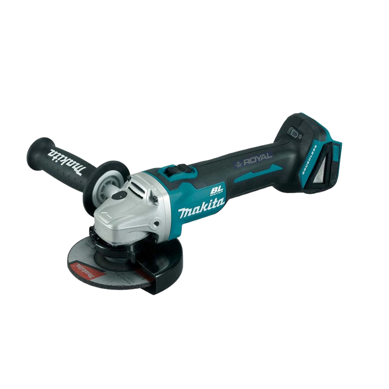 Makita 18V BRUSHLESS 125mm Angle Grinder, Slide Switch, Kick Back Detection - Tool Only