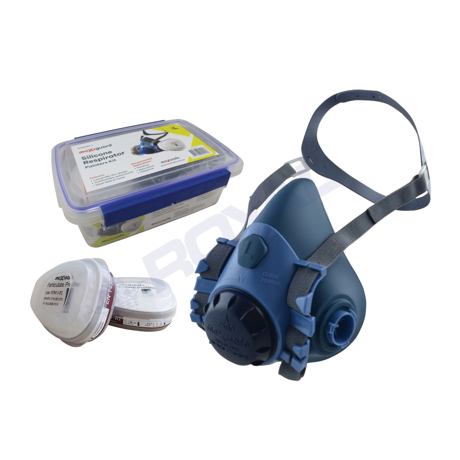 maxisafe MaxiGuard Half Mask Respirator Painters Kit - Large