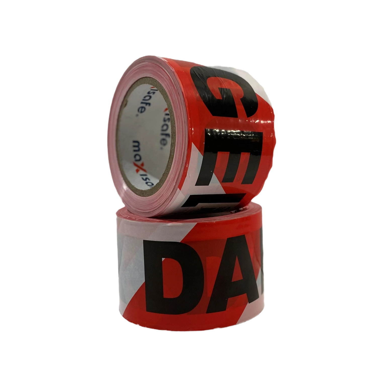 Maxisafe Barricade/Barrier Tape Danger - Black on Red/White