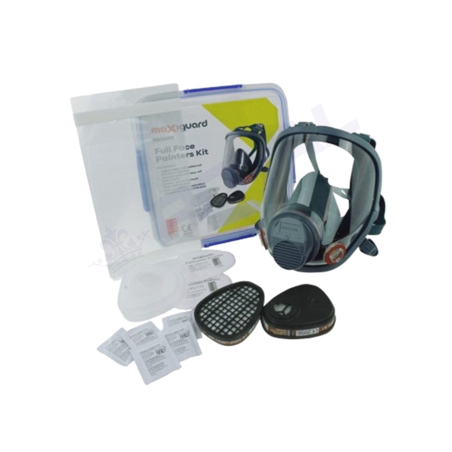 maxisafe Maxiguard Full Face Respirator Painters Kit