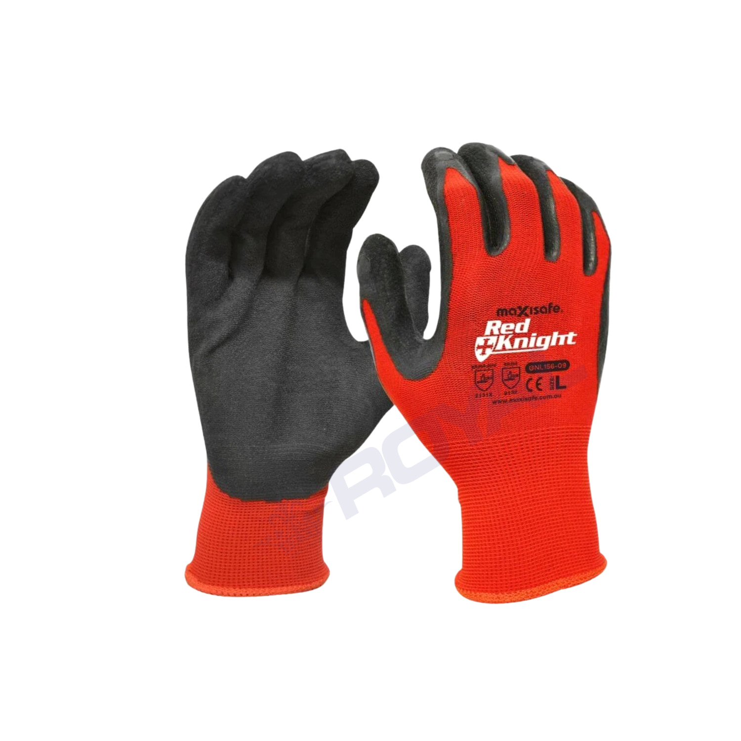 Maxisafe Red Knight Glove with Gripmaster Palm Coating Technology