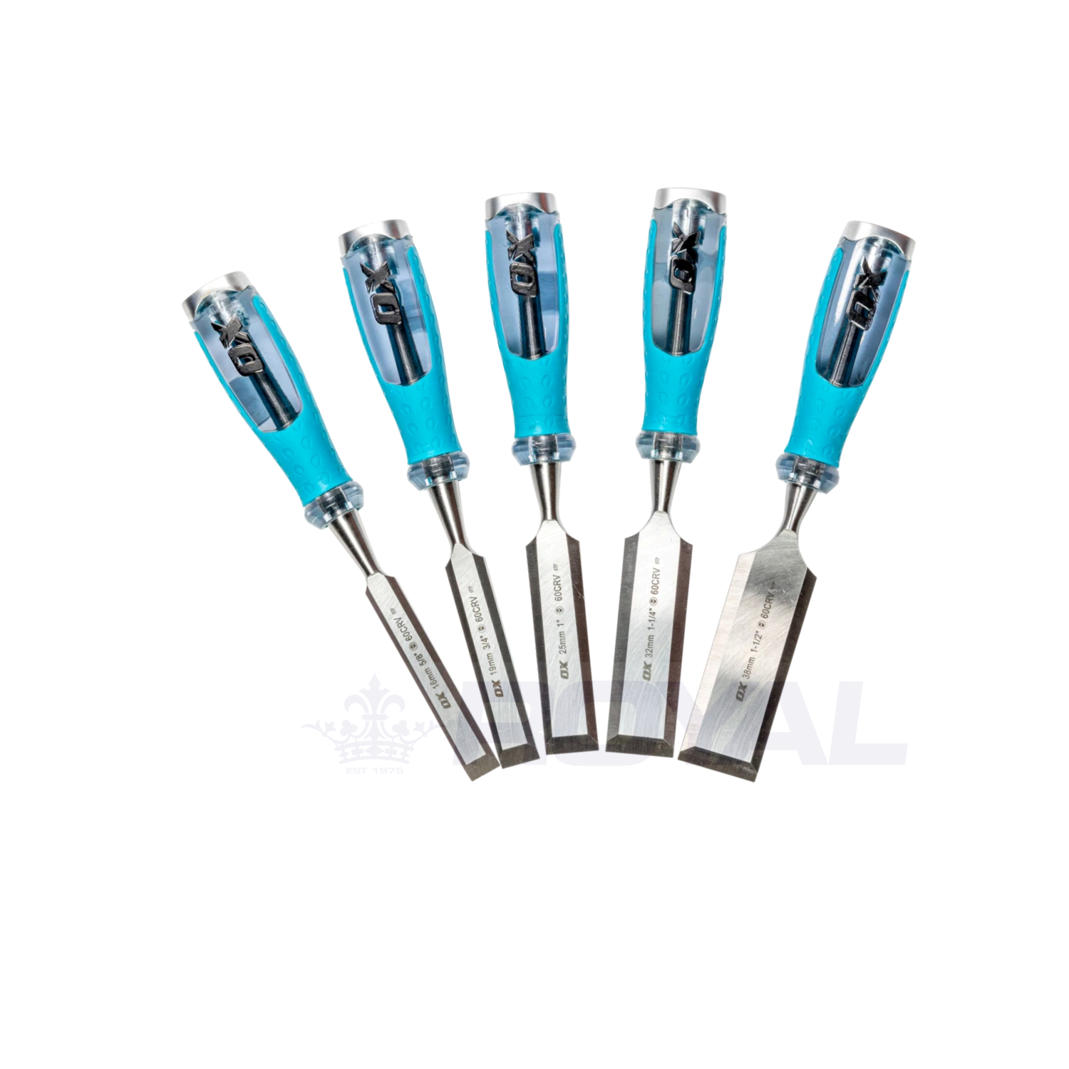 OX Pro 5 Piece Wood Chisel Set