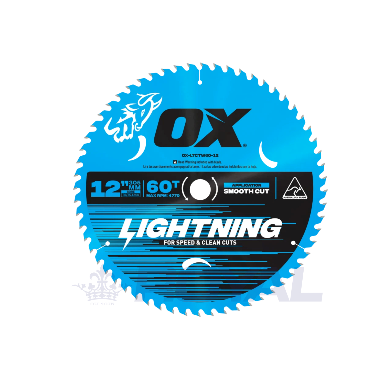 OX Pro Lightning 305mm Circular Saw Blade - 60T