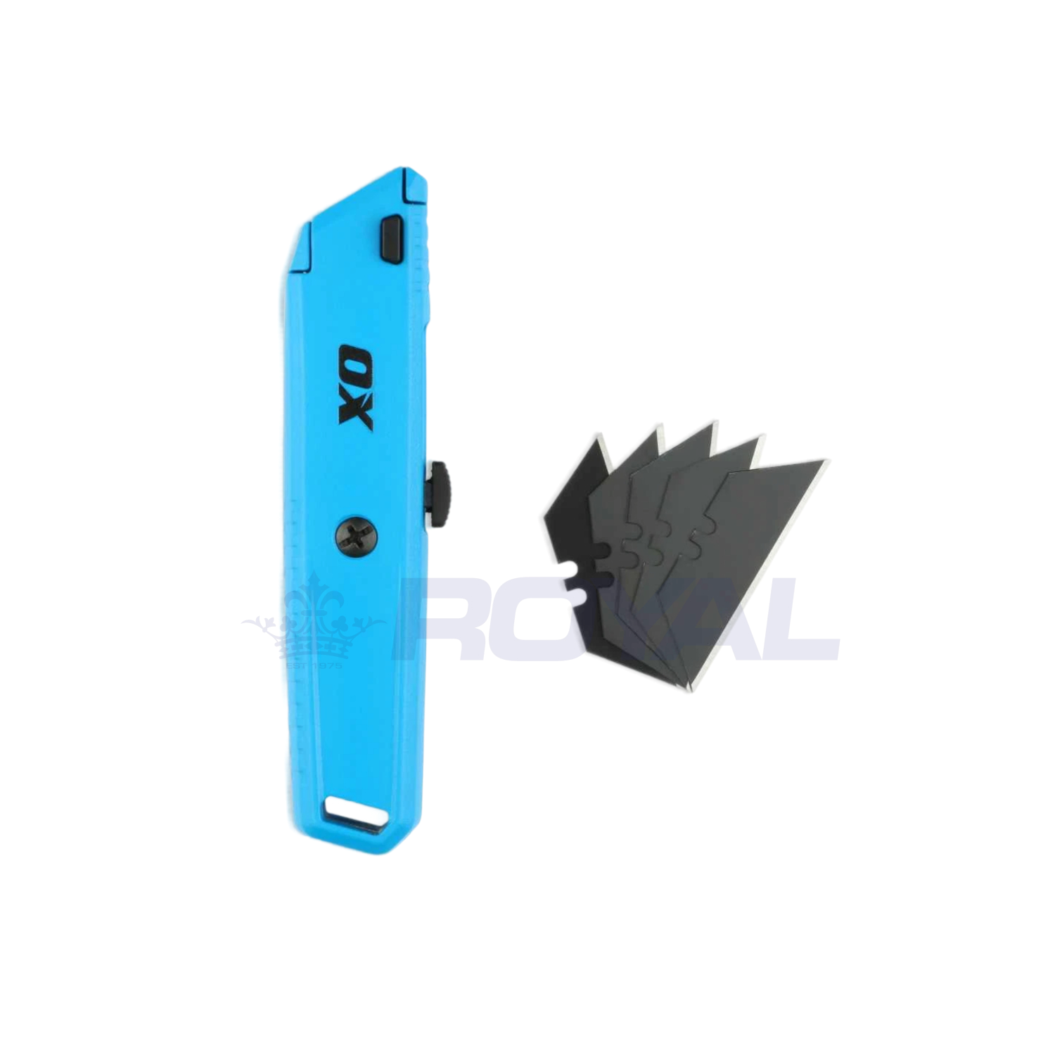 OX Retractable Utility Knife – Box Cutter with 5x SK5 Blades