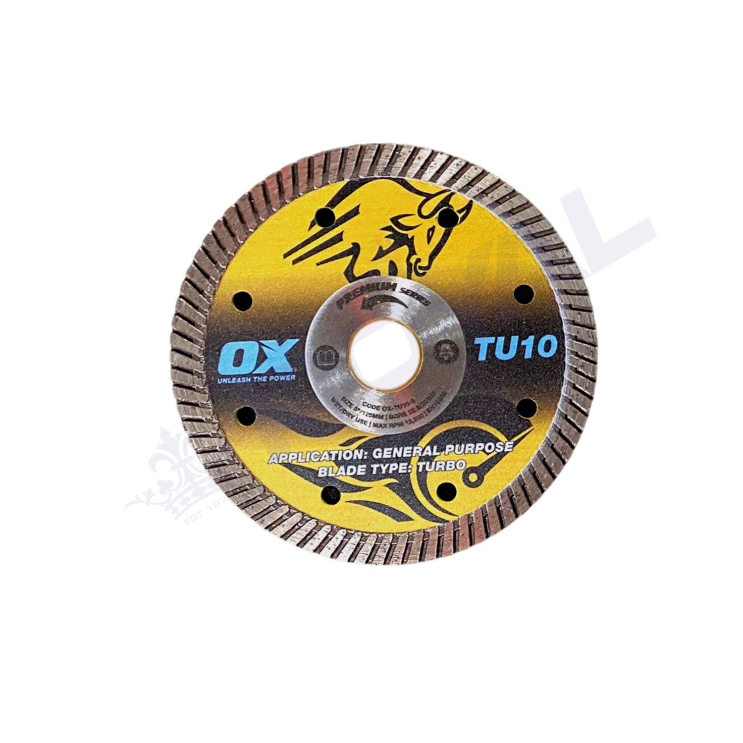 OX Premium Turbo Diamond Blade 125mm - Universal/Hard