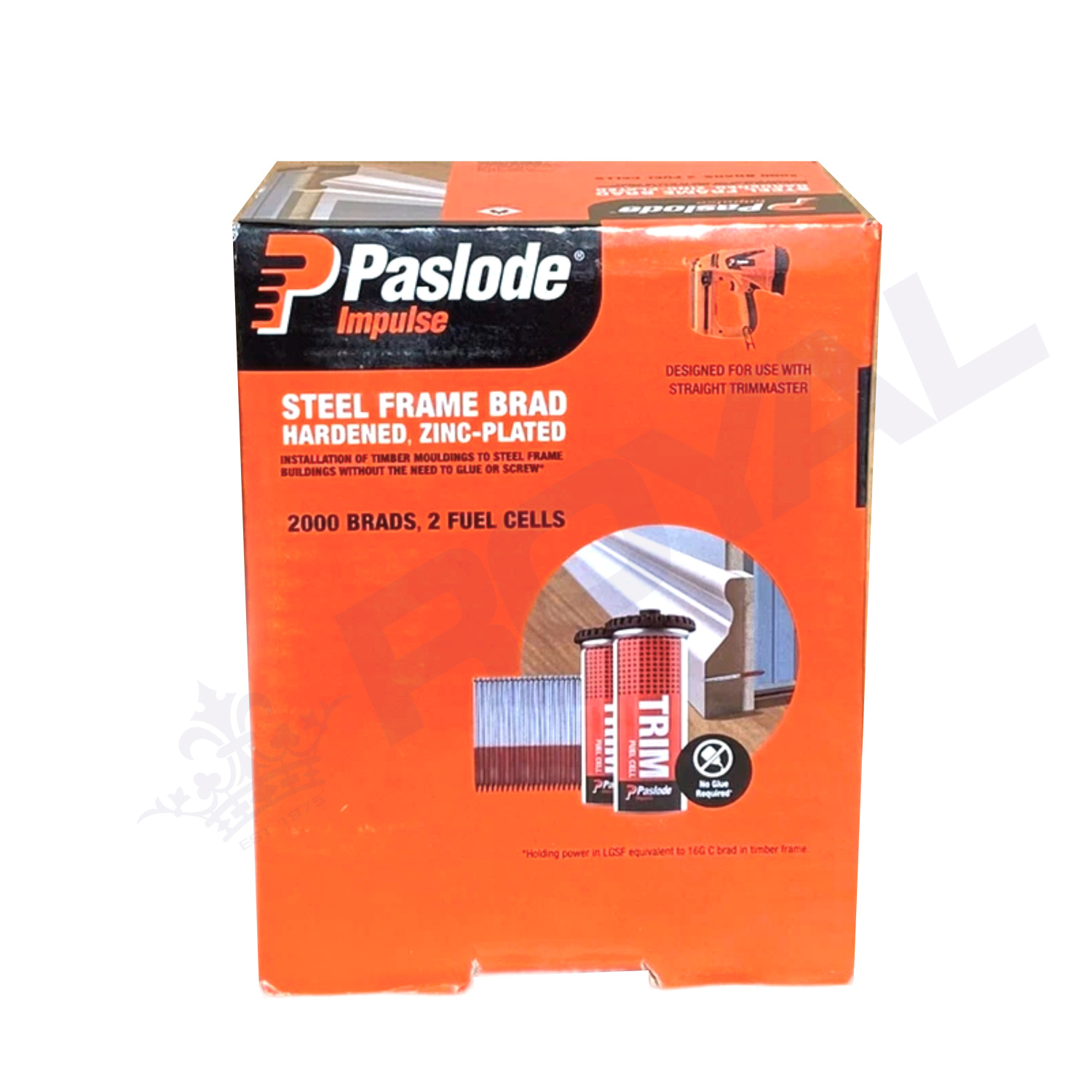 Paslode 38mm Steel Frame Hardened Brad 2000 Pack