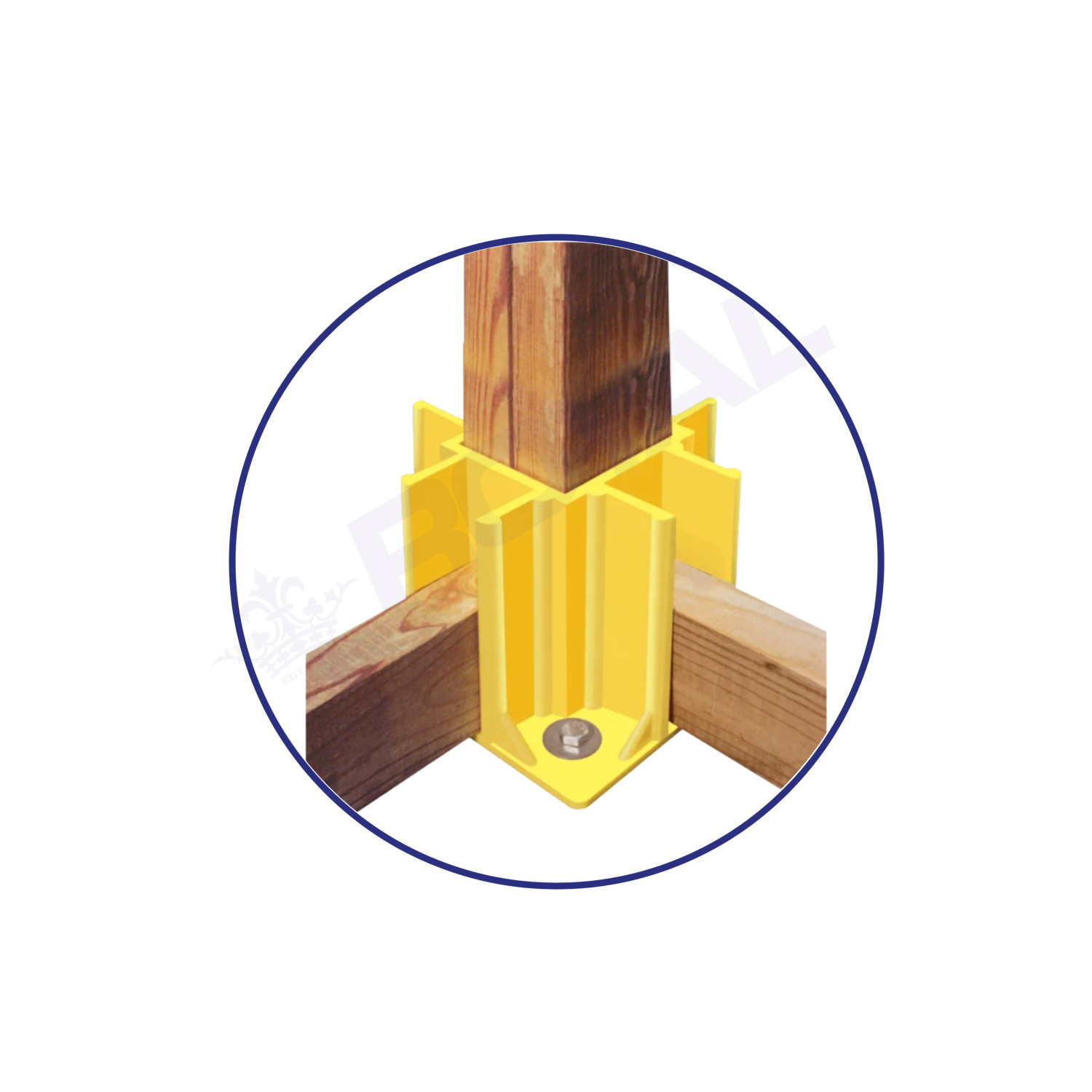 Safety PVC Boot Guardrail Yellow
