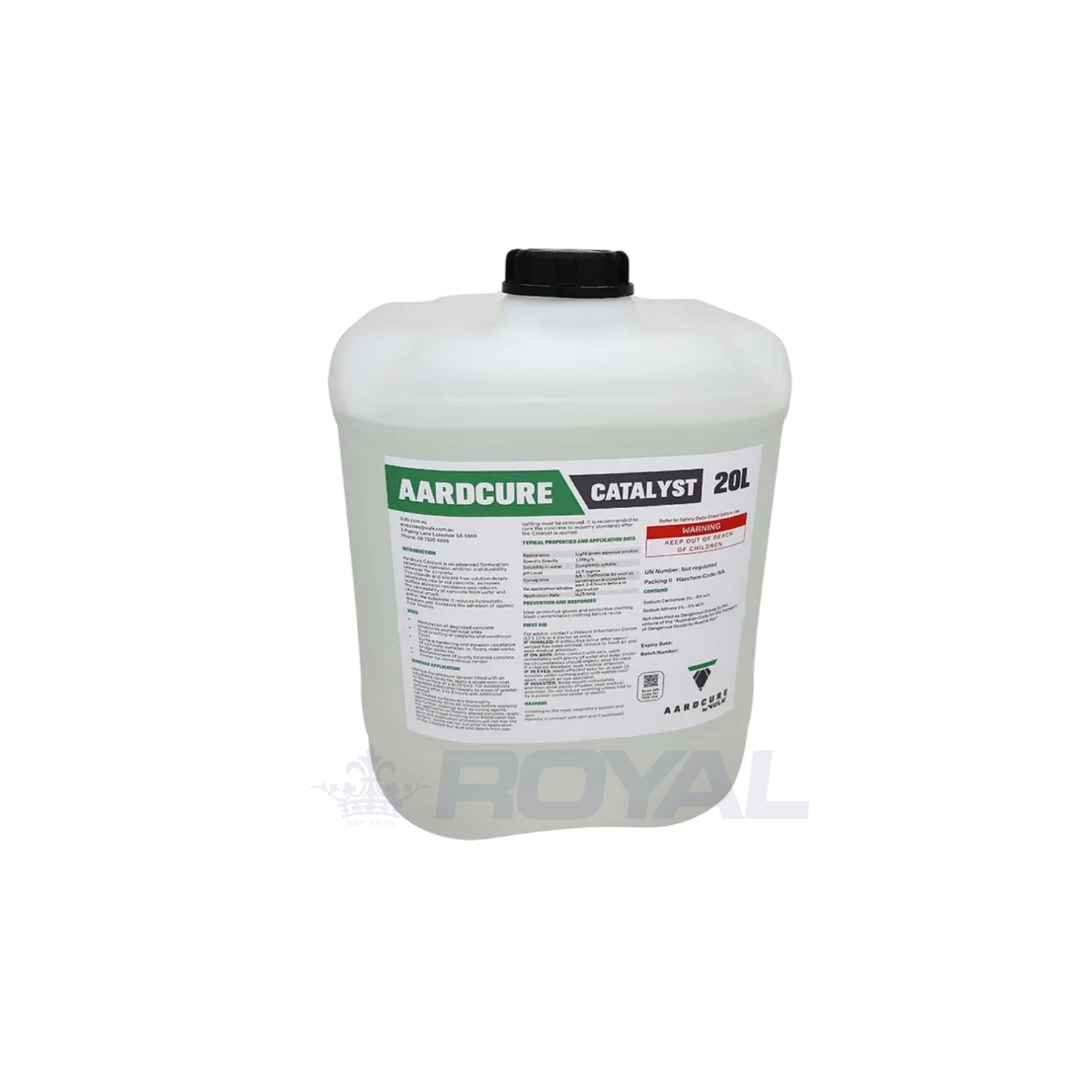 Vulk Aardcure Catalyst Concrete Hardener 20L